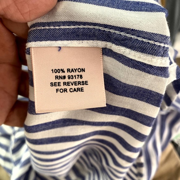 Philosophy Striped Blue/White Tunic Style Women's‎ Shirt M - Picture 5 of 6